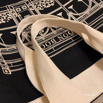 London Books Marylebone Book Store Black Tote Bag with Zip - Casualruby