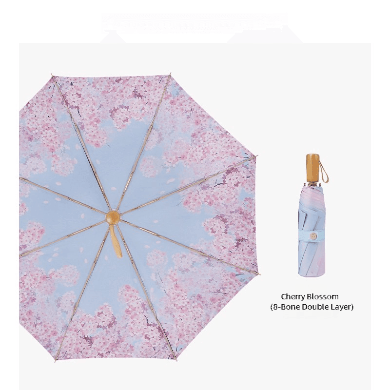Casualruby©Double-sided Sunny & Rainy Artistry Umbrella - Casualruby