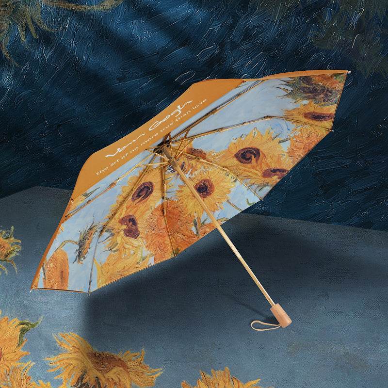 Casualruby©Double-sided Van Gogh Sunflowers Umbrella - Casualruby