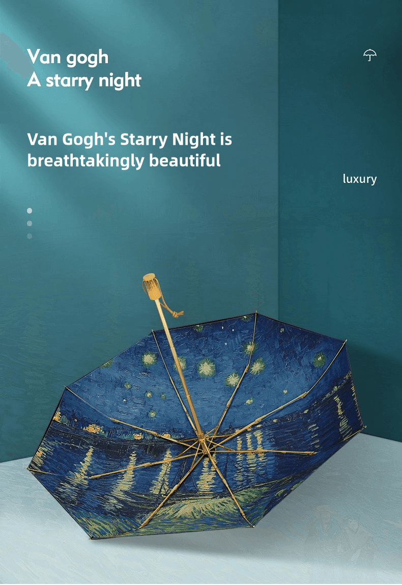 Casualruby©Double-sided Van Gogh Starry Night Umbrella - Casualruby