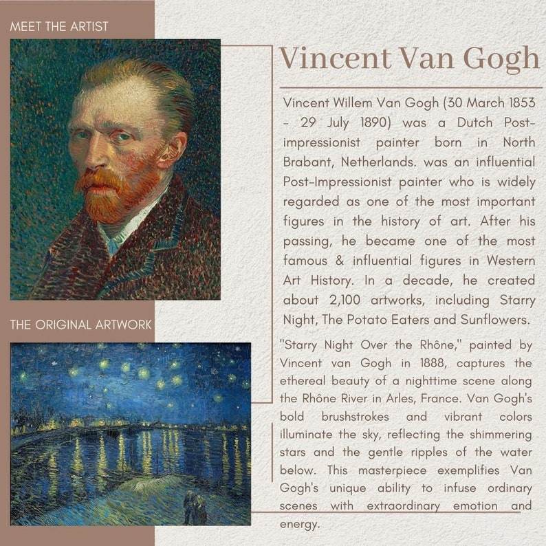 Van Gogh "Starry Night Over the Rhône"