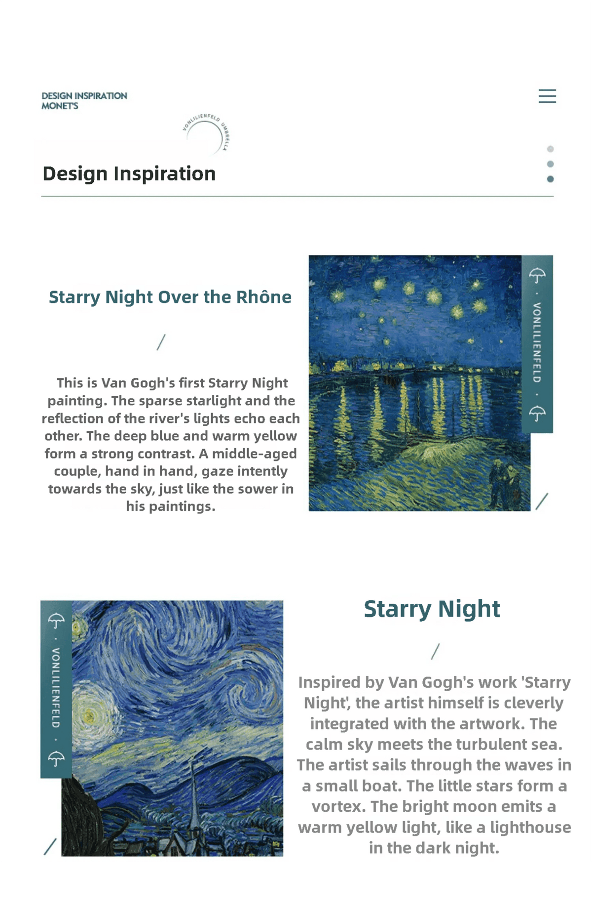 Casualruby©Double-sided Van Gogh Starry Night Umbrella - Casualruby