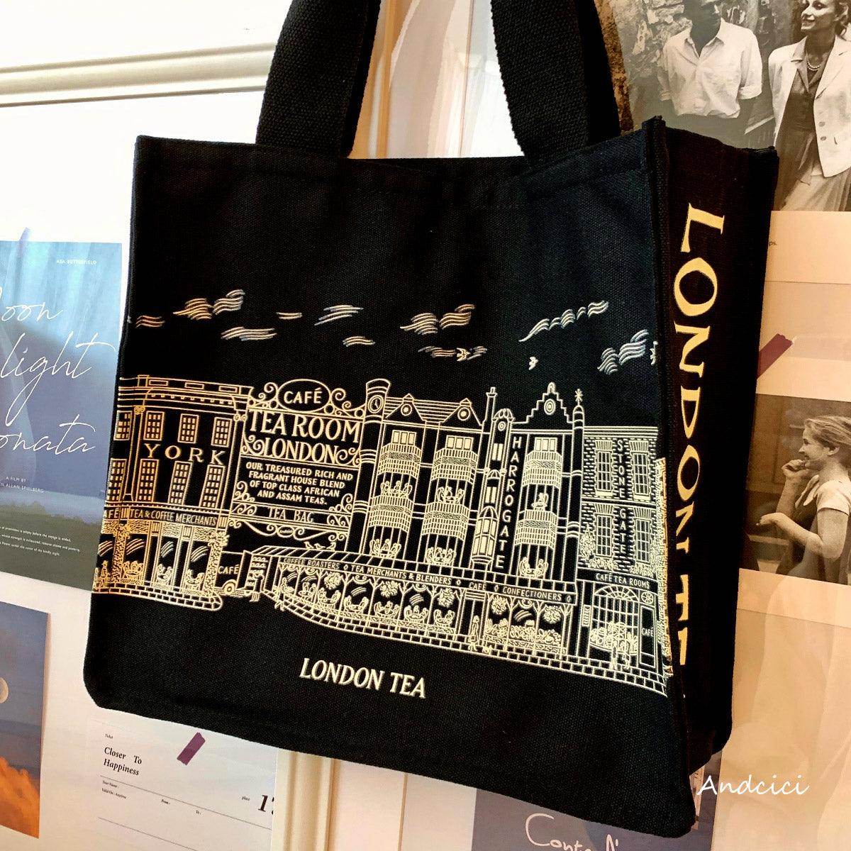 London Tea Northallerton Canvas Tote Bag with Zip - Casualruby