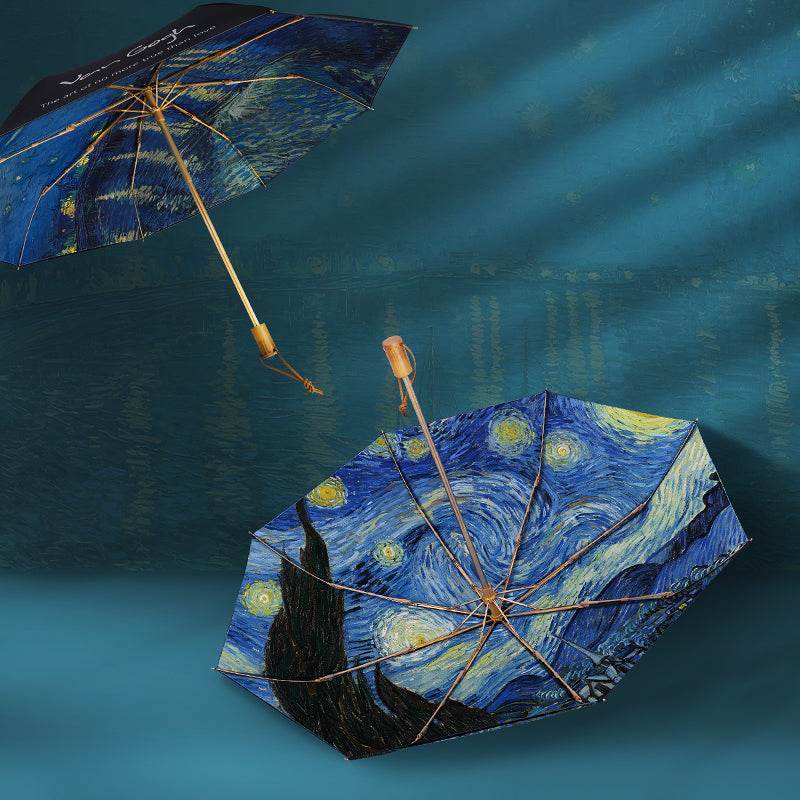 Casualruby©Double-sided Sunny & Rainy Artistry Umbrella - Casualruby